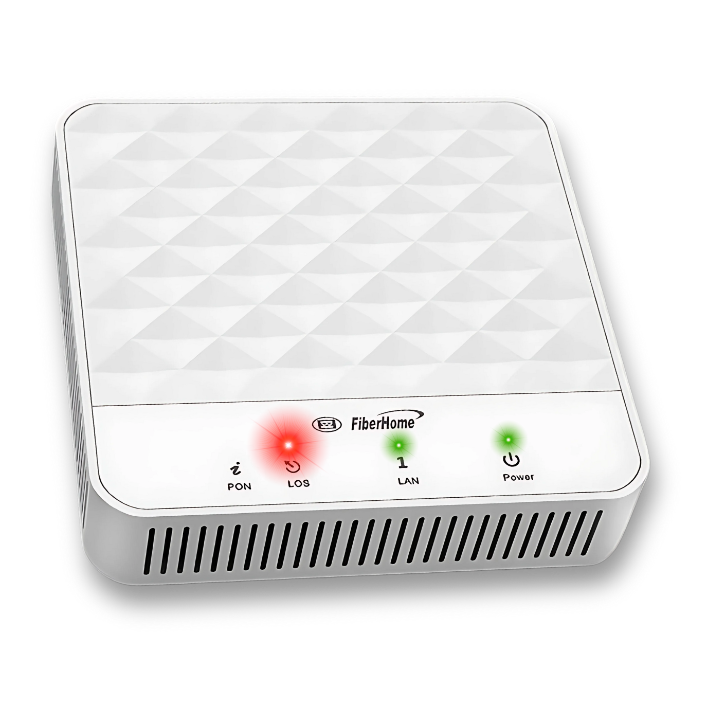 ONU com luz vermelha